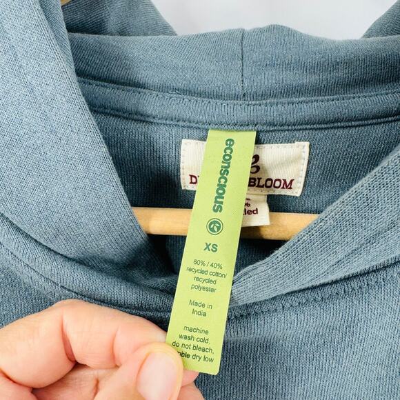 Desert Bloom Yeehaw Graphic Hoodie 100% Recycled Cotton Sweatshirt Size XS - Picture 4 of 8